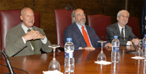 Norman Foster, Luis Maldonado y Luis Fernández Galiano