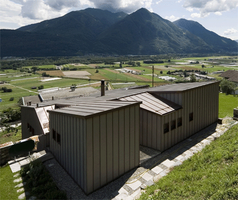 Casa de Ticino del arquitecto Davide Macullo.