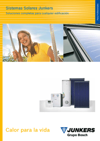 Nuevo catálogo sobre sistemas de energía solar de Junkers 