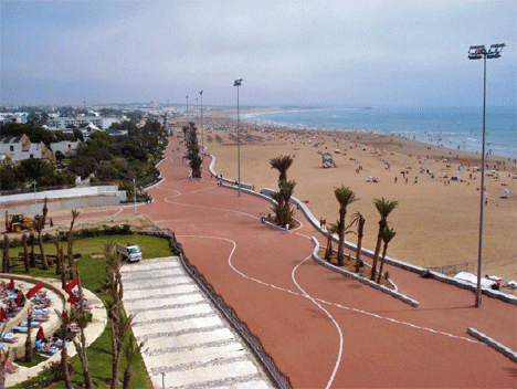 Paseo marítimo de Agadir (Marruecos)