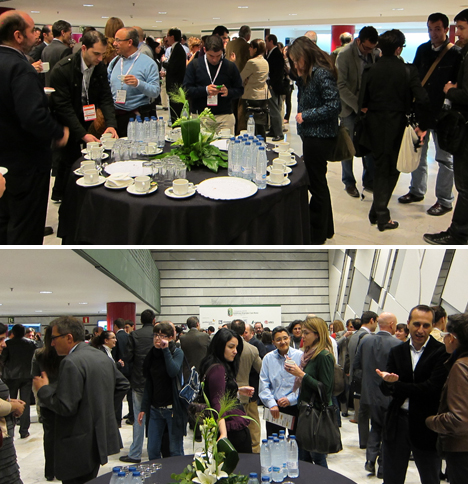 Pausa cafe y comida en el I Congreso de EECN