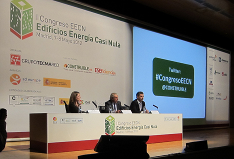 Inauguración I Congreso de EECN: Inés Leal, Alejando Halffter y Alejandro Páez, de izq. a dcha.