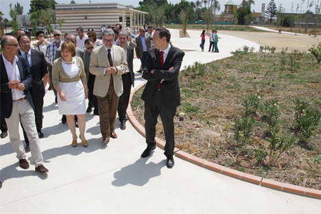 La consellera de Infraestructuras, Territorio y Medio Ambiente de la Generalitat Valenciana, Isabel Bonig, en la inauguración del parque Bosque Mediterráneo