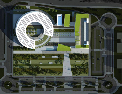 Vista aérea de orona IDeO-innovation city