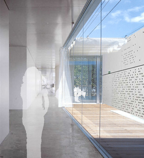 Proyecto ganador paa la renovación del Centro Cívico Baró de Viver, de los arquitectos de Territori 24, patio interior