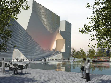 Museos de Ecología y la Planificación en la nueva EcoCiudad que se está construyendo en China, de Steven Holl Arquitects