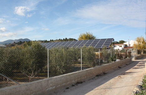 Generador fotovoltaico de la instalación. Fuente Gehrlicher Solar