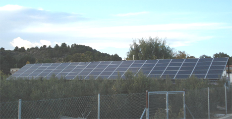 Generador fotovoltaico de la instalación. Fuente Gehrlicher Solar. 