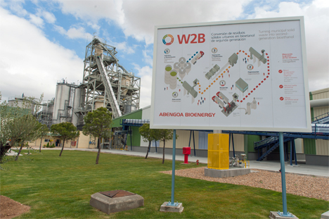 La planta de demostración, ubicada en Babilafuente (Salamanca), utiliza la tecnología W2B desarrollada por Abengoa