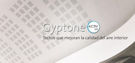 Gyptone Activ´Air, el techo continuo acústico, saludable y sostenible