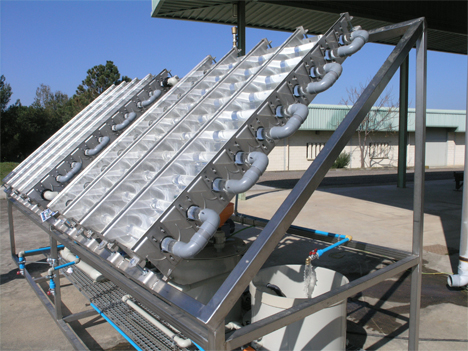 Imagen del proyecto para la descontaminación de las aguas residuales con prototipo de energía solar