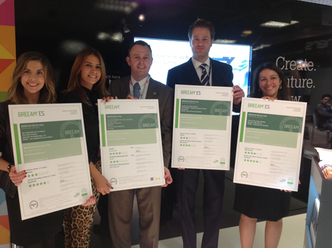 BREEAM ha hecho entrega de las cinco certificaciones ‘BREEAM In-Use’, correspondientes a los cinco centros The Style Outlets que el Grupo gestiona en Coruña, Madrid y Sevilla