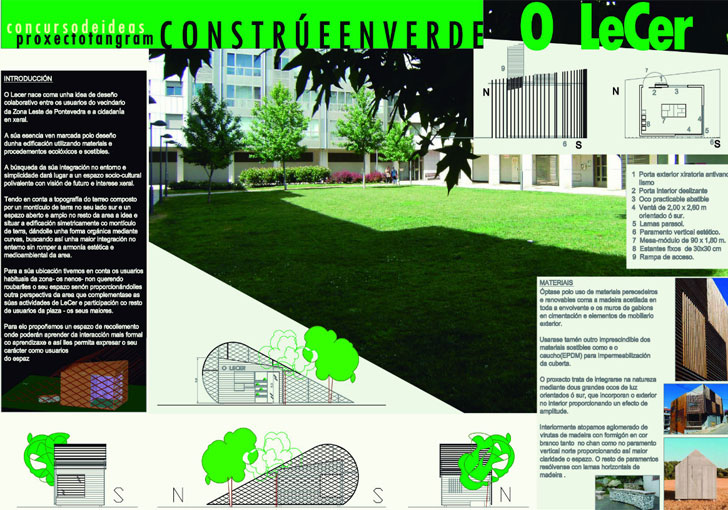 O Lecer, propuesta ganadora del concurso Construye en Verde