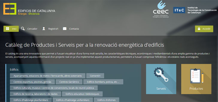 Nueva web de la Estrategia Catalana de Renovación Energética