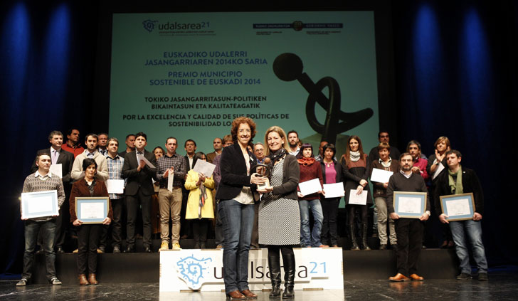 Entrega del Premio Municipio Sostenible Euskadi 2014