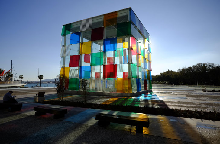 Cubo del Centro Pompidou Málaga