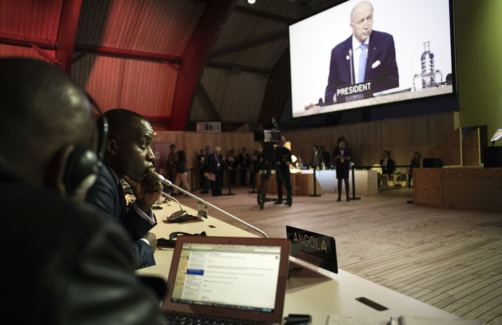 Intervención de Angola en la COP21.