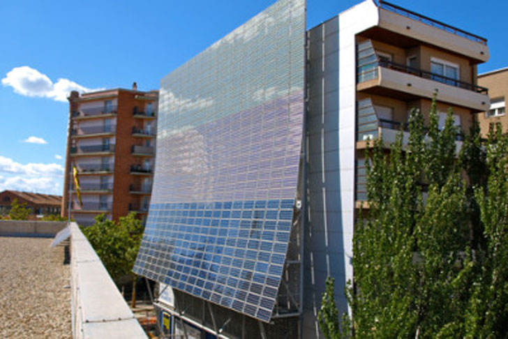 Integración de renovables en edificios catalanes.