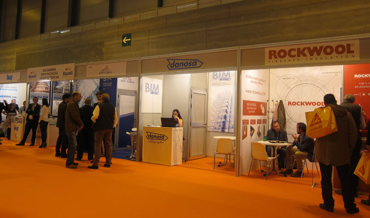 Stand de Rockwool en la zona de BIMEXPO.