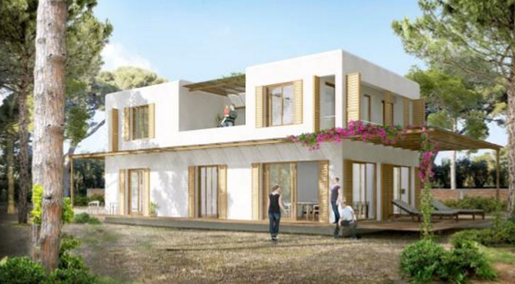 Sellado de carpintería y encolado para un cerramiento óptimo de la envolvente en vivienda familiar- imagen pasiva exterior.