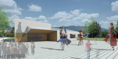 Levantado el Edificio dotacional de Mendillorri que busca ser EECN