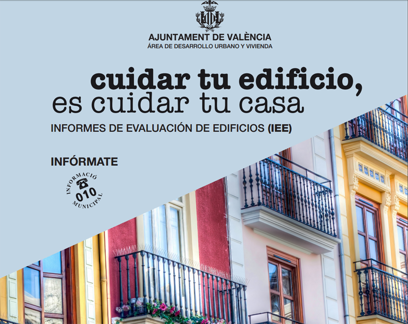 El Ayuntamiento de Valencia comienza la campaña de información sobre el Informe de Evaluación de Edificios.