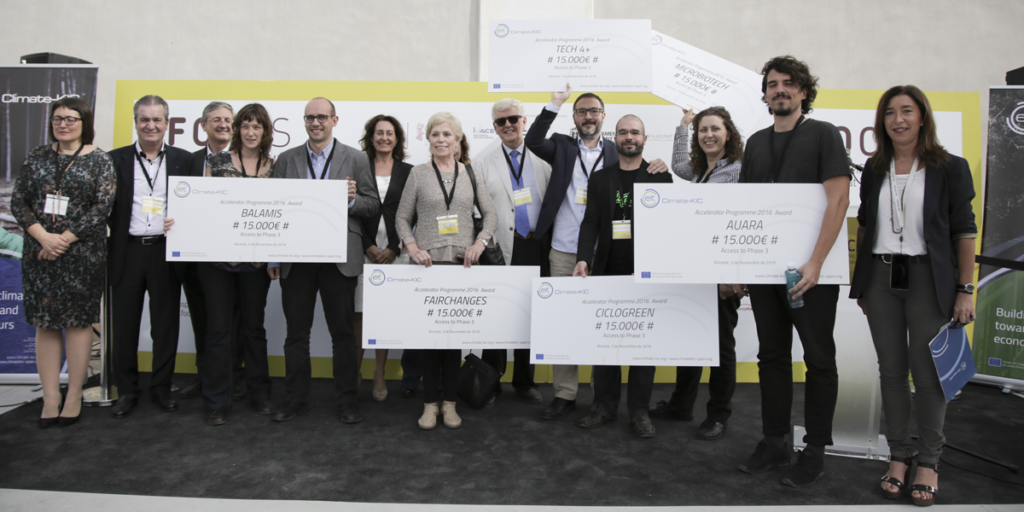 Finalistas del programa europeo Climate-KIC Accelerator.