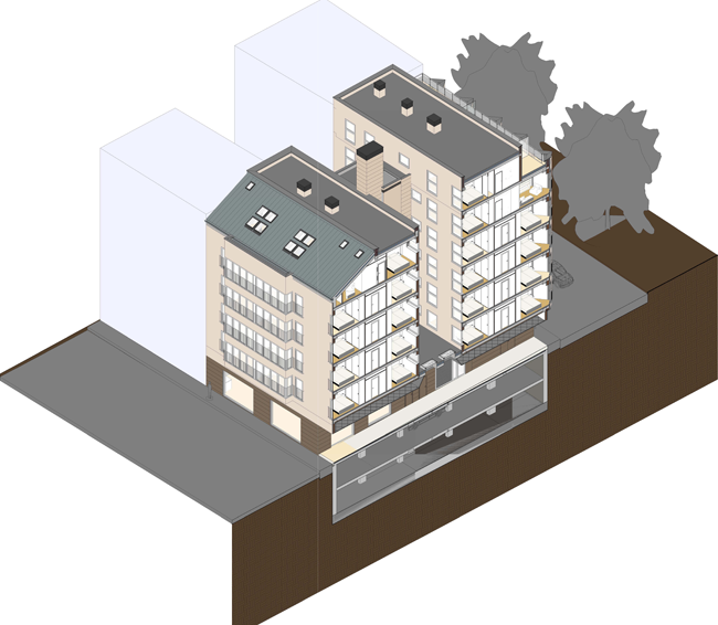 Calificación Energética del Edificio A. (Imagen realizada por Marta Zapico Gil)