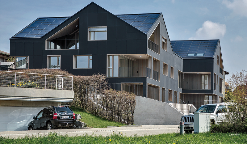 Las viviendas se autoabastecen de energía solar. 