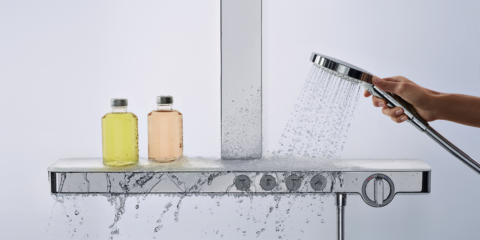 Nuevos termostatos Hansgrohe con superficie de cristal