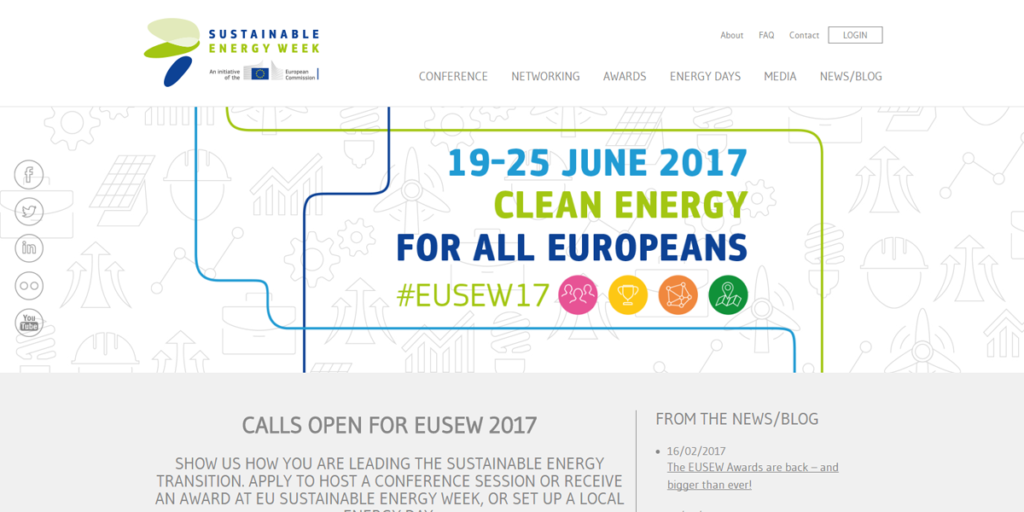 Bruselas celebrará del 19 al 25 de junio la Semana de la Energía Sostenible de la Unión Europea. 