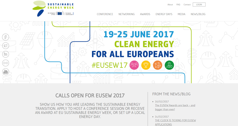 Bruselas celebrará del 19 al 25 de junio la Semana de la Energía Sostenible de la Unión Europea. 