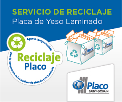 Saint-Gobain Placo ha lanzado un nuevo servicio para reciclar placas de yeso laminado. 