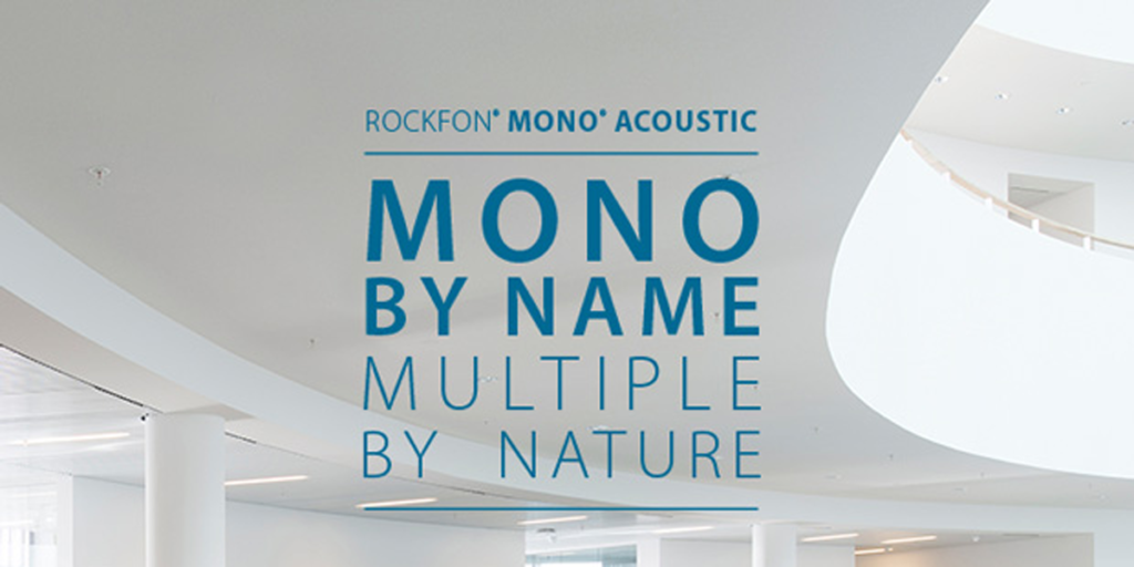 Rockfon ha lanzado el nuevo sistema Rockfon Mono Acoustic.