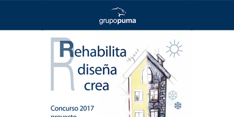 Grupo Puma ha abierto el plazo de inscripción para su concurso técnico: rehabilita, diseña y crea. 