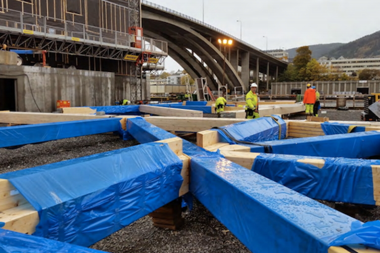 Un Edificio Sostenible de gran altura con madera prefabricada en