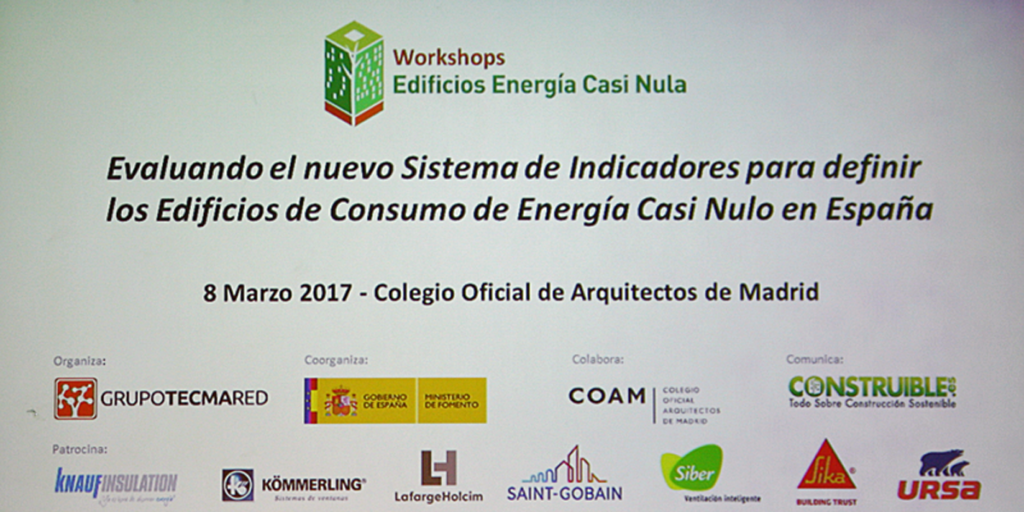 Workshop Edificios Energía Casi Nula celebrado en COAM.
