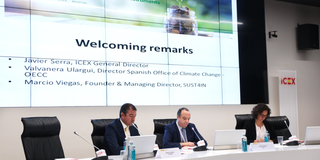 "II Conferencia de financiación climática centrada en las emisiones de bonos verdes y otros instrumentos innovadores" de ICEX.