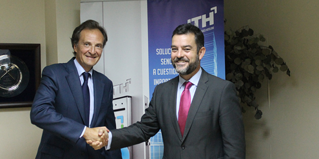 Firmaron la adhesión Luis Mateo, director general de ANDIMAT, y Álvaro Carrillo de Albornoz, director general de ITH.