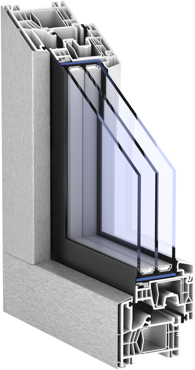 El sistema AluClip Zero sirve para ventanas y puertas. 