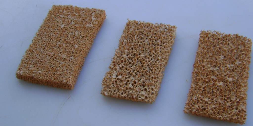 Imagen característica de materiales porosos desarrollados.