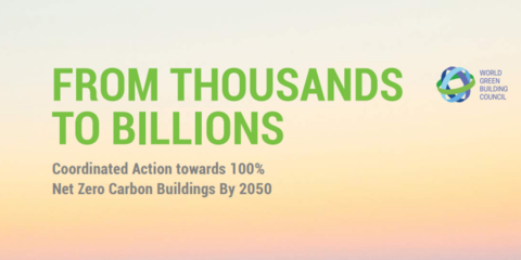 Informe publicado por WorldGBC sobre cómo lograr que los Edificios sean de Energía Cero en 2050