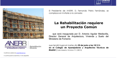 Jornada “La Rehabilitación requiere un Proyecto Común” en COAATM
