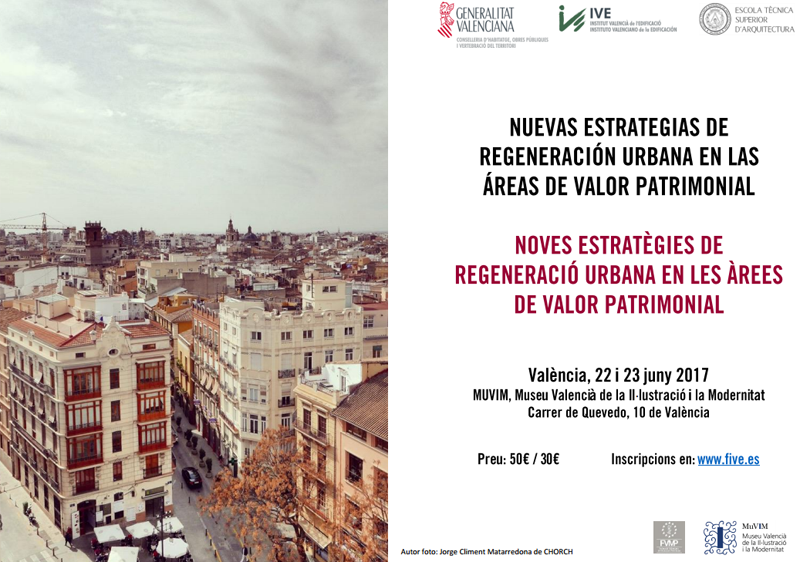 El 22 y 23 de junio se celebrará el seminario "Nuevas estrategias de regeneración urbana en las áreas de valor patrimonial". 
