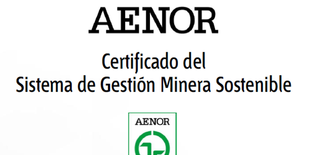 AENOR ha reconocido la actuación de Knauf en sus actividades de extracción de materias primas con el Certificado de Gestión Minera Sostenible.