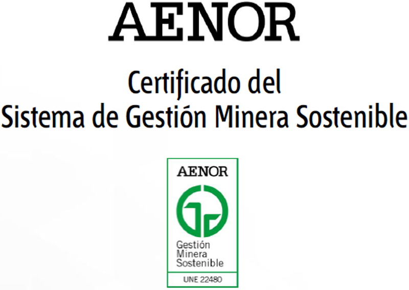 AENOR ha reconocido la actuación de Knauf en sus actividades de extracción de materias primas con el Certificado de Gestión Minera Sostenible. 