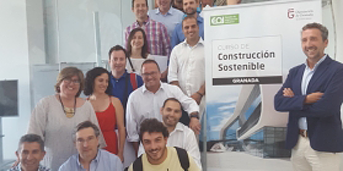 Profesionales que han participado en el curso sobre Construcción Sostenible. 