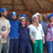 Los alumnos del curso de Bioconstrucción de Lizaso levantan un Edificio con forma de caracol