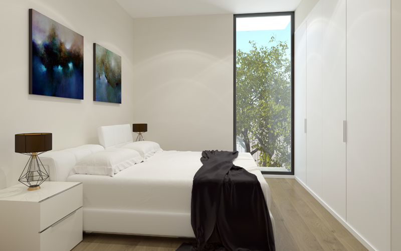 Dormitorio del edificio, Marqués de Cruïlles.