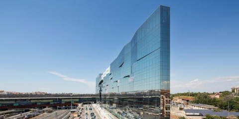 Vidrio de control solar en la sede de BNL-BNP Paribas de Roma
